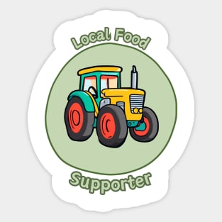 Local Food Supporter - Tractor Sticker